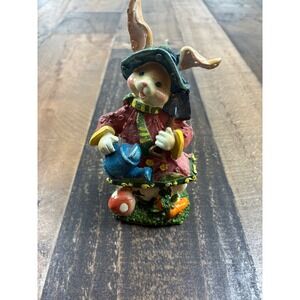 K's Collection Gardening Bunny Rabbit Figurine Resin Easter Spring Decor 3PIC9